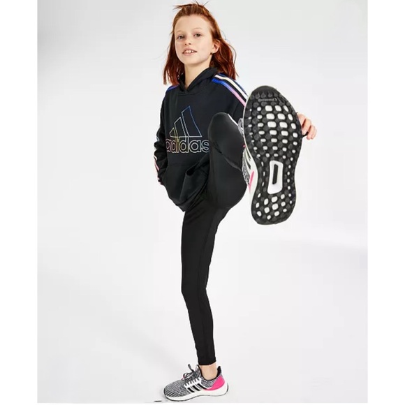 ADIDAS • Girls Aeroready Long Tight Leggings Pants Athletic Workout - Picture 2 of 7